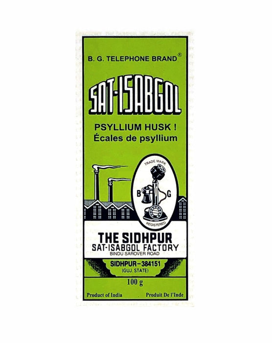 B.G. Telephone Brand Sat-Isabgol Psyllium Husk 100gm - Herbs | indian grocery store in Gatineau