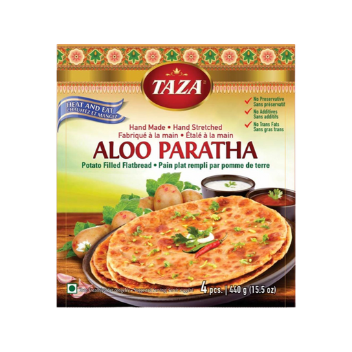 Taza Aloo Paratha 440g (4 Pcs) - Frozen - indian supermarkets near me