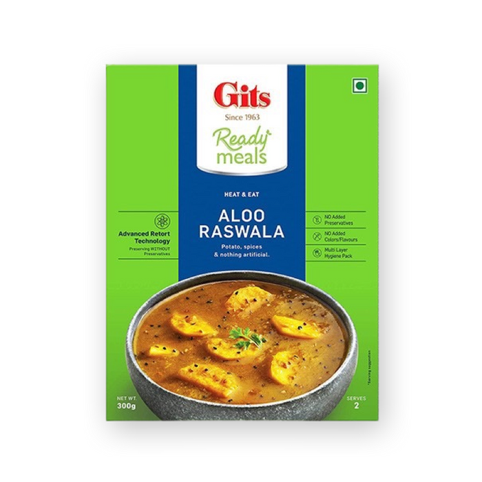 Gits Ready Meal Aloo Raswala 300gm - Ready To Eat - punjabi grocery store in canada